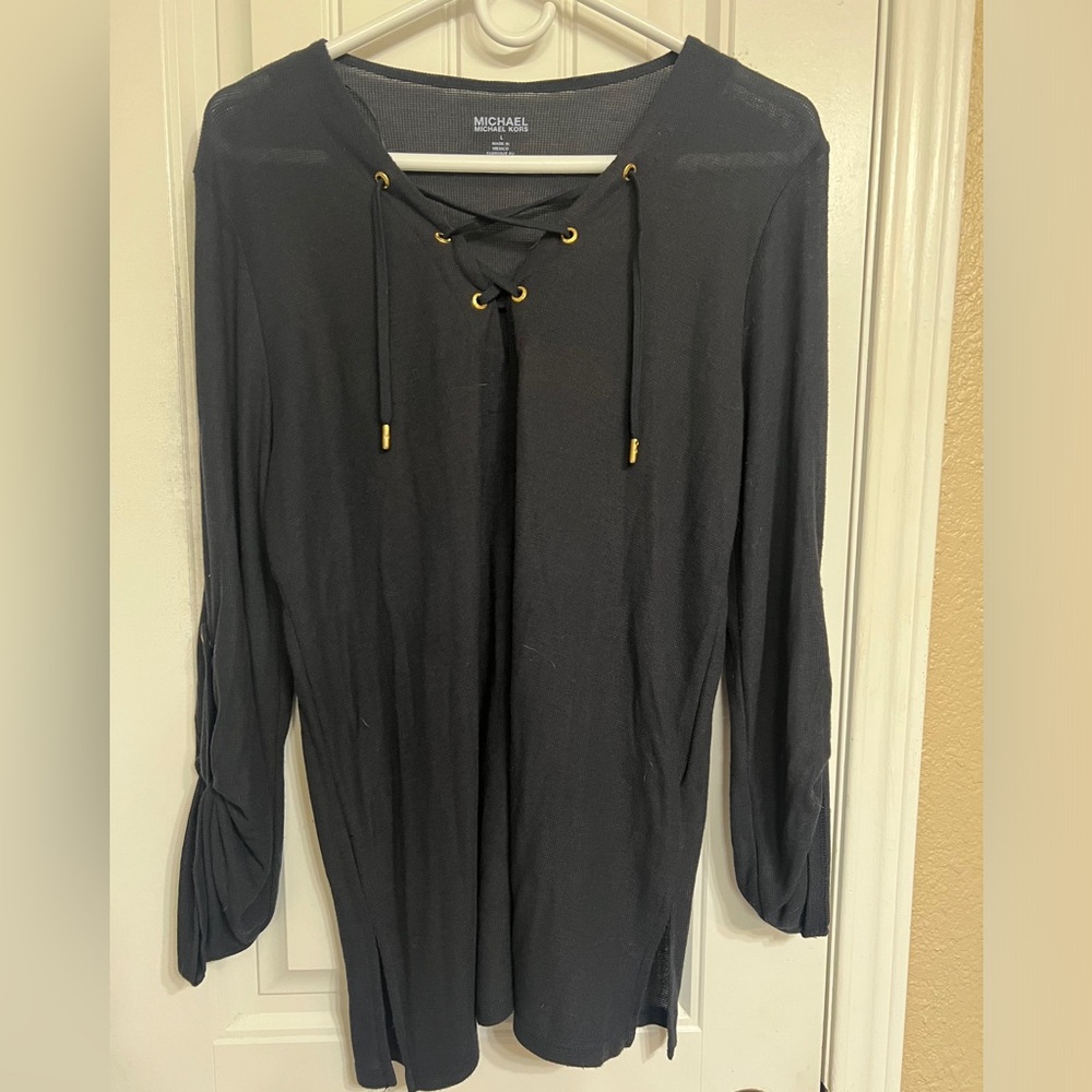 MK thin drawstring shirt